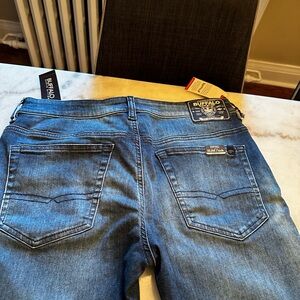 Buffalo David Bitton Blue Slim Straight Jeans